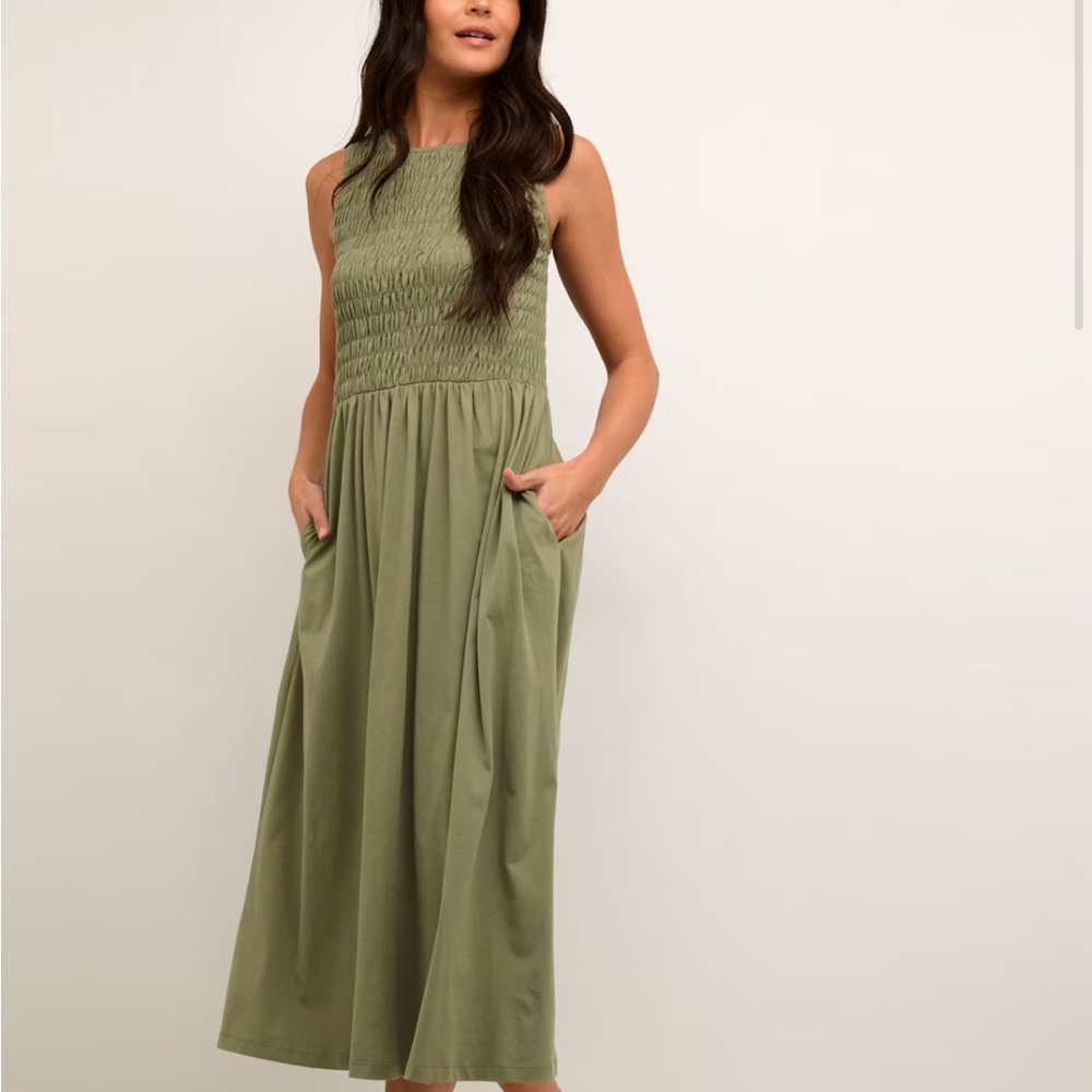 European Smocked Maxi Sundress